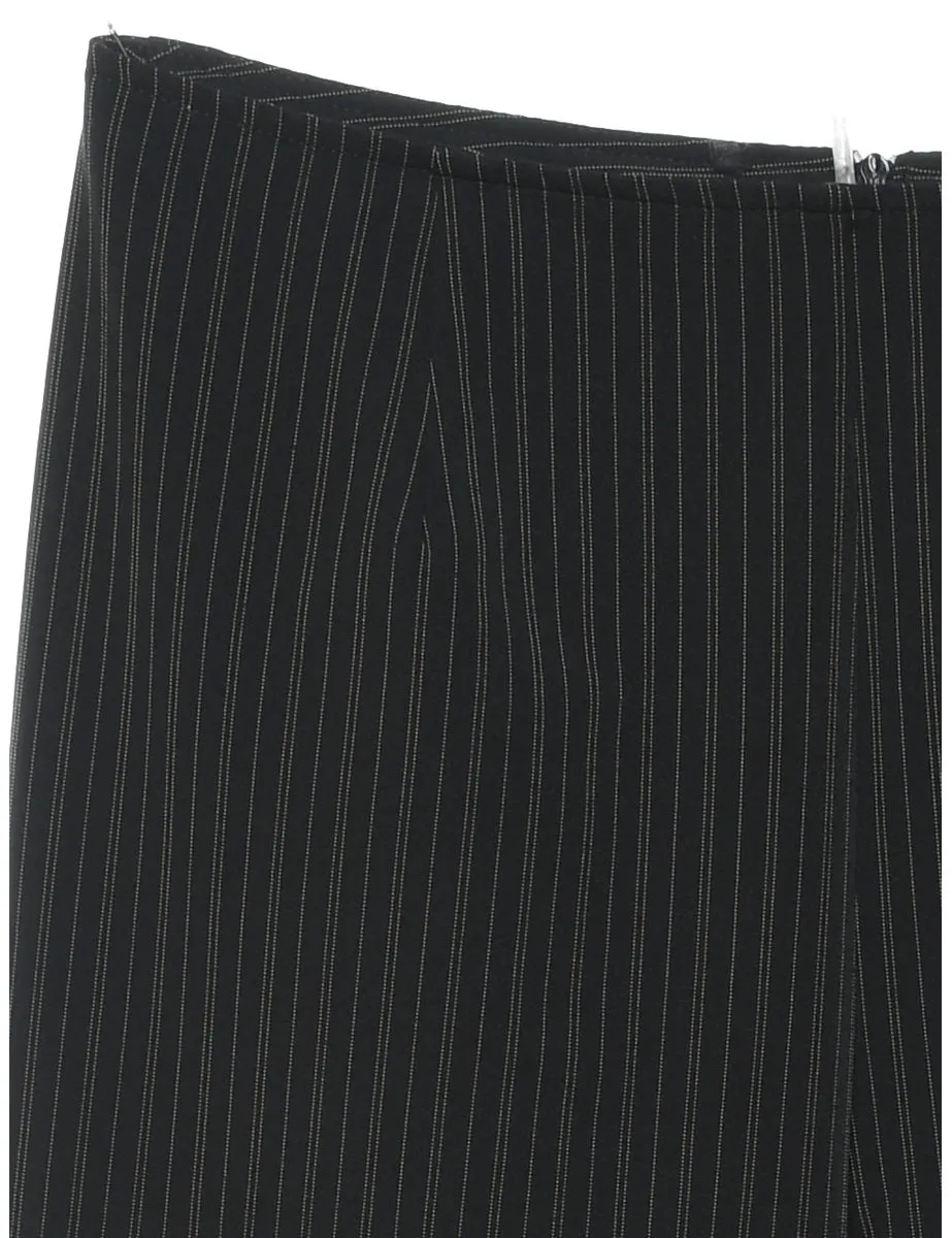 Classic Black Pinstriped Trousers - W30 L28