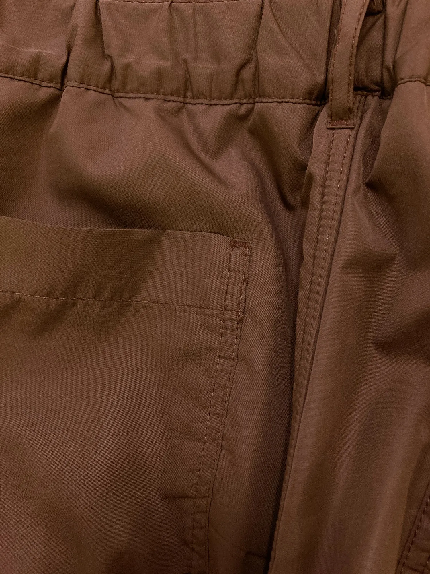 Comme des Garcons Homme Plus AW2005 brown trousers with orange fleece lining - M