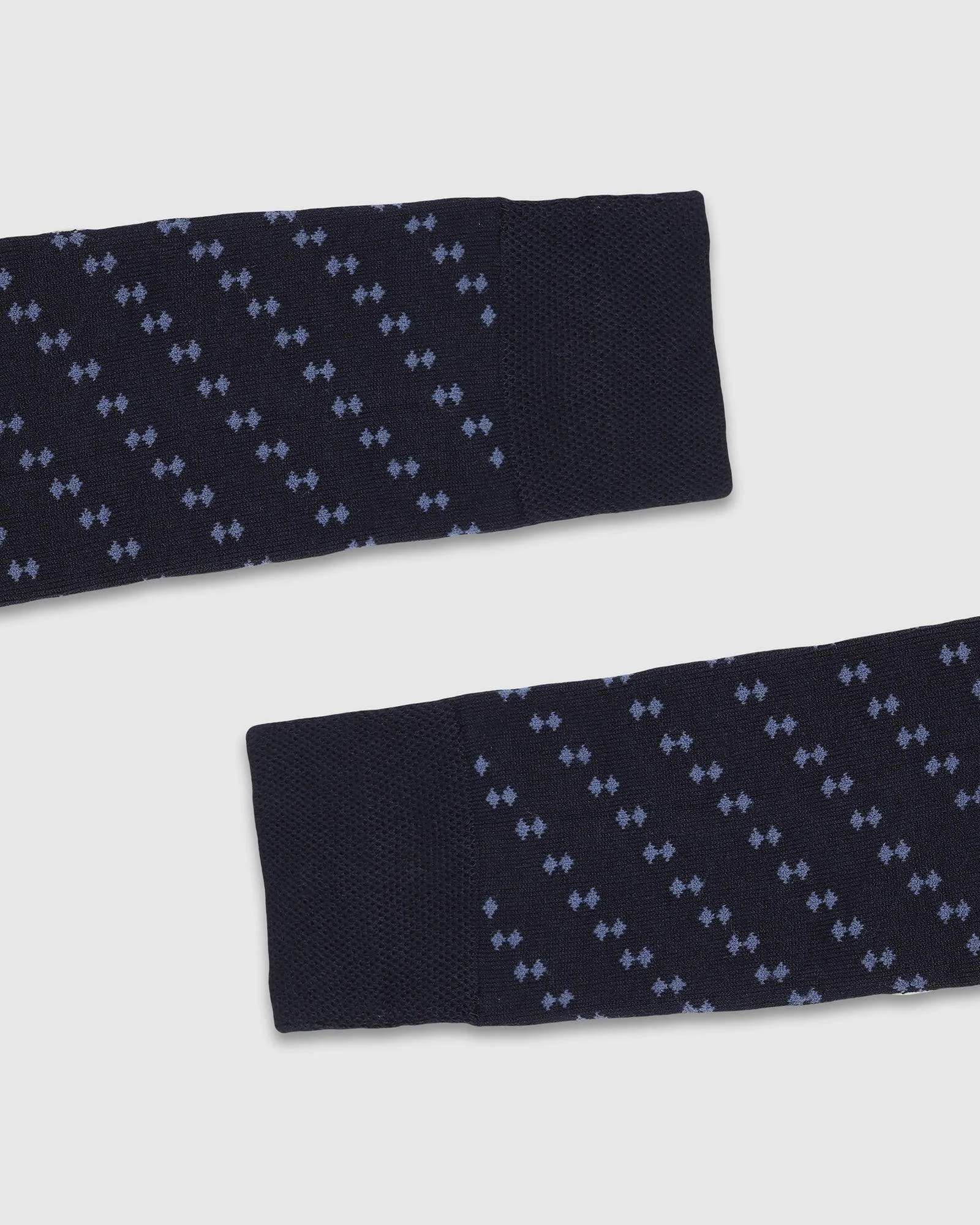 Cotton Dark Navy Printed Socks - Toyo