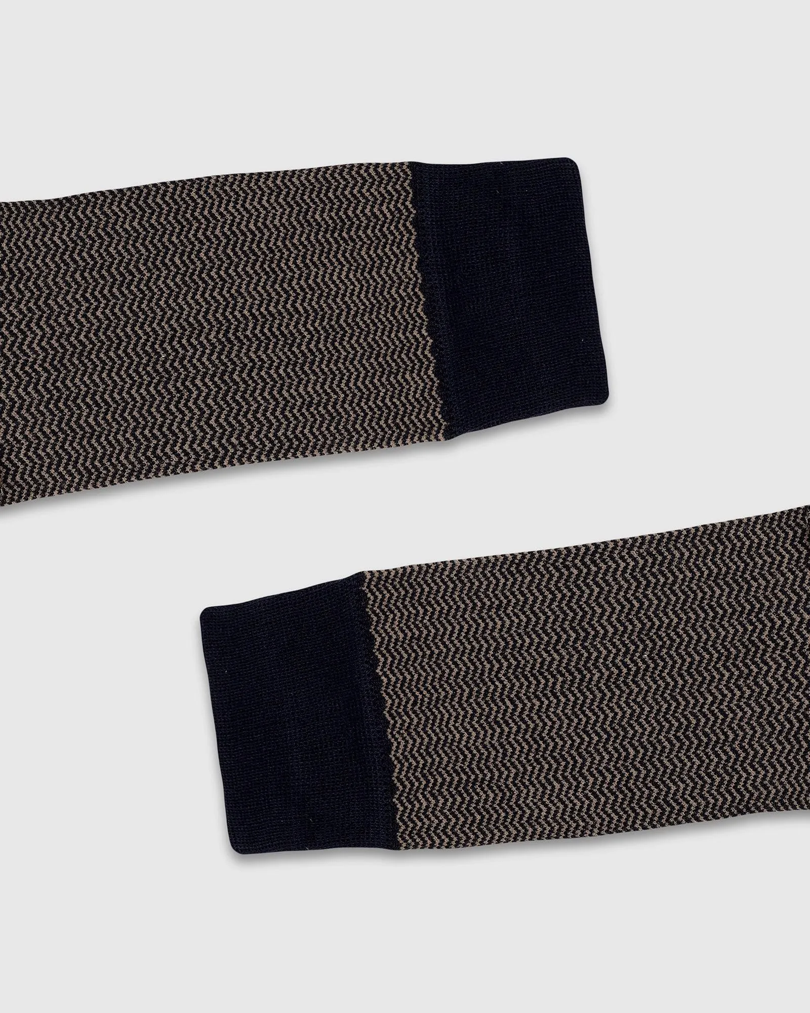 Cotton Tobacco Brown Printed Socks - Tusken