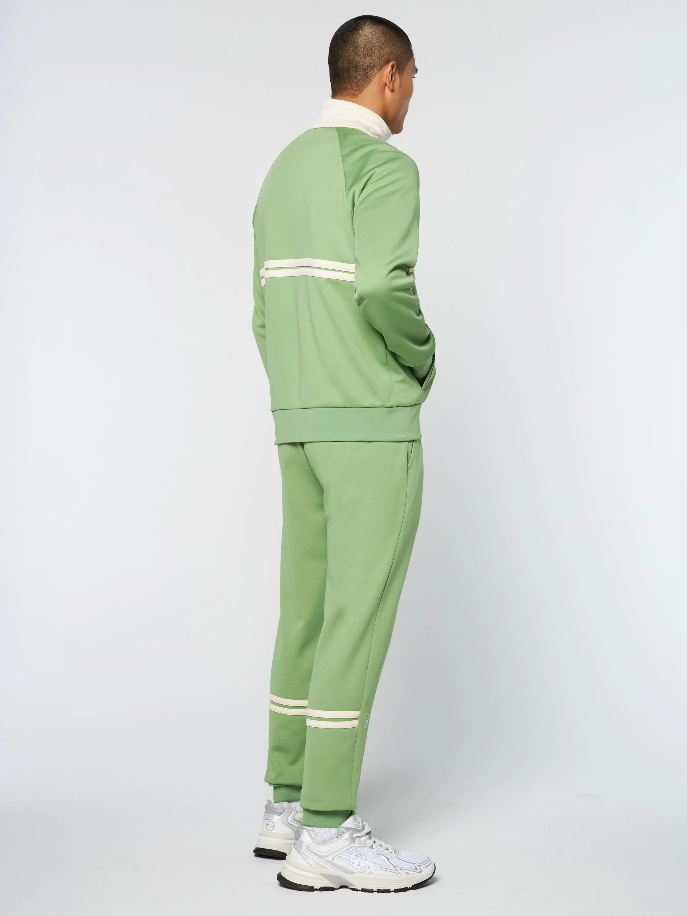 Dallas Track Jacket Archivio- Jade Green/ Pearl Ivory