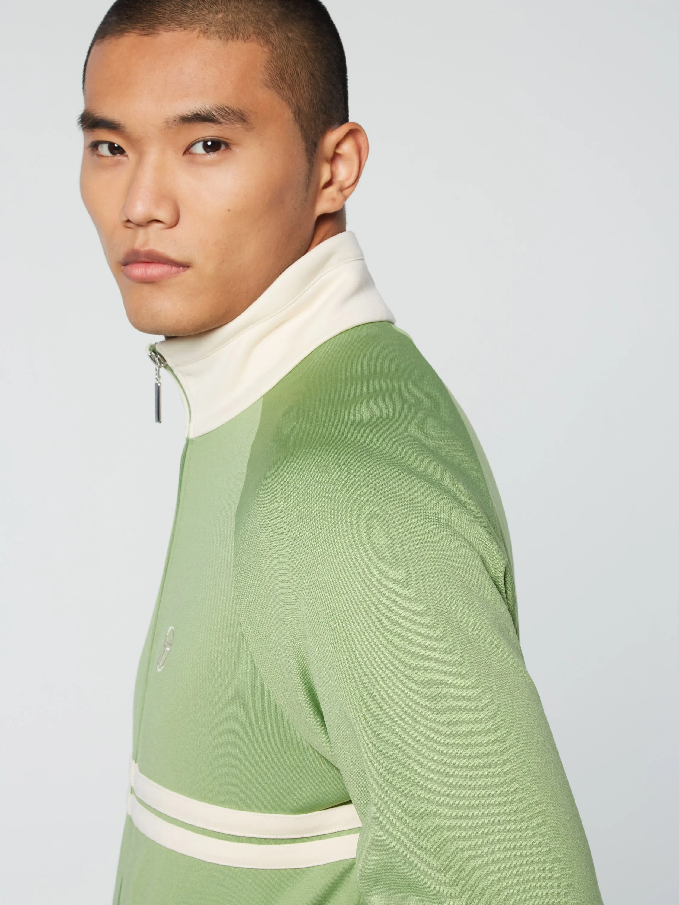 Dallas Track Jacket Archivio- Jade Green/ Pearl Ivory