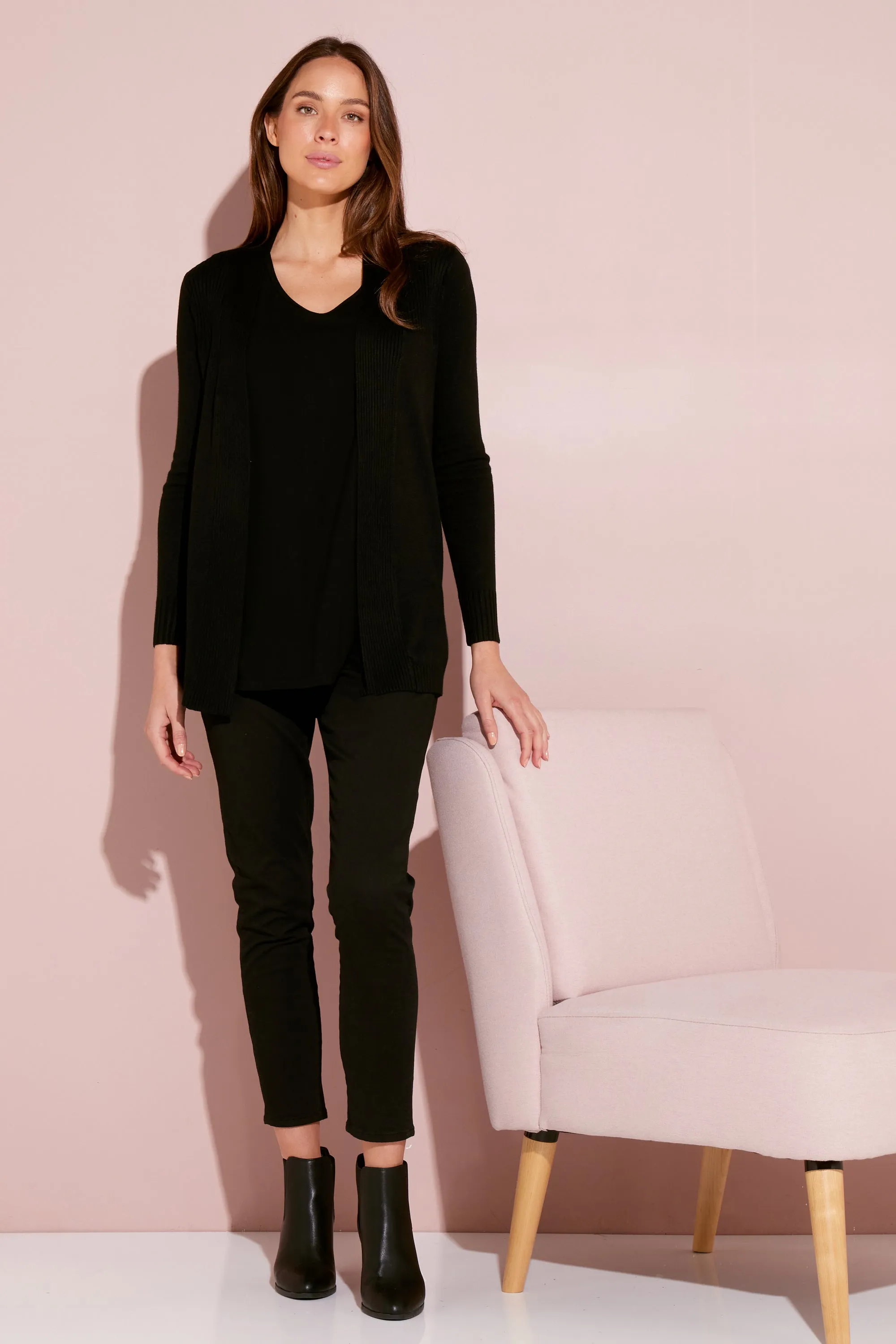 Dani Cotton Cardigan - Black