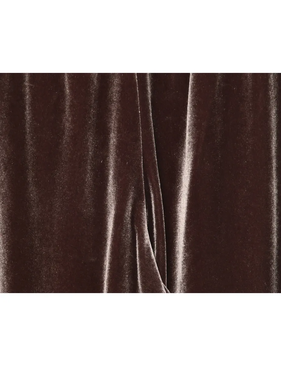 Dark Brown Velvet Trousers - W26 L34