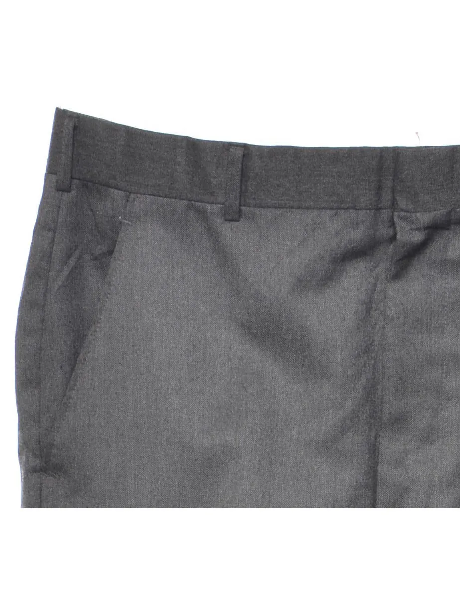 Dark Grey Straight-Leg Trousers - W34 L33