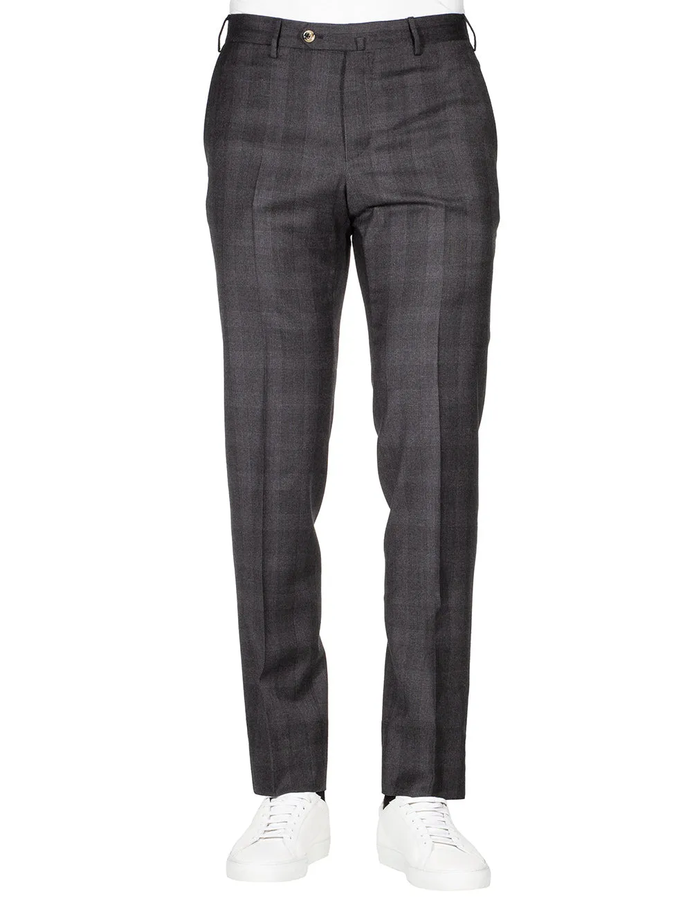 Deluxe Fabric Slim Trousers Grey