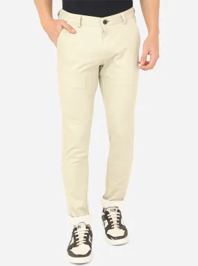 Dessert Yellow Solid Venice Fit Casual Trouser | JadeBlue