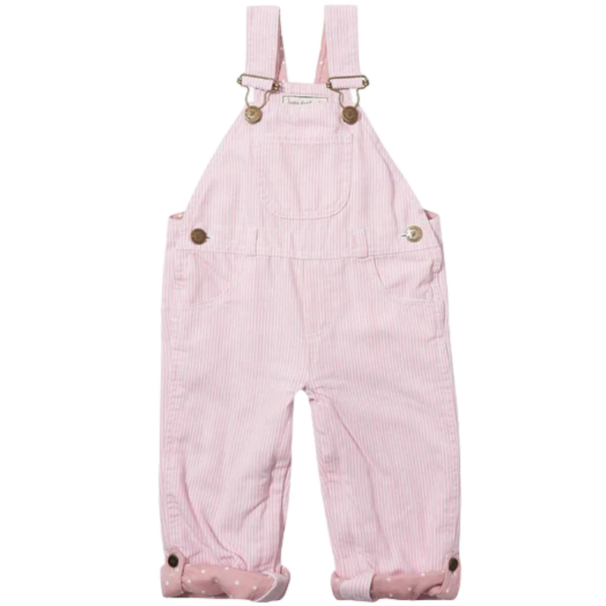 Dotty Dungarees Pink Stripe Overall Dungarees