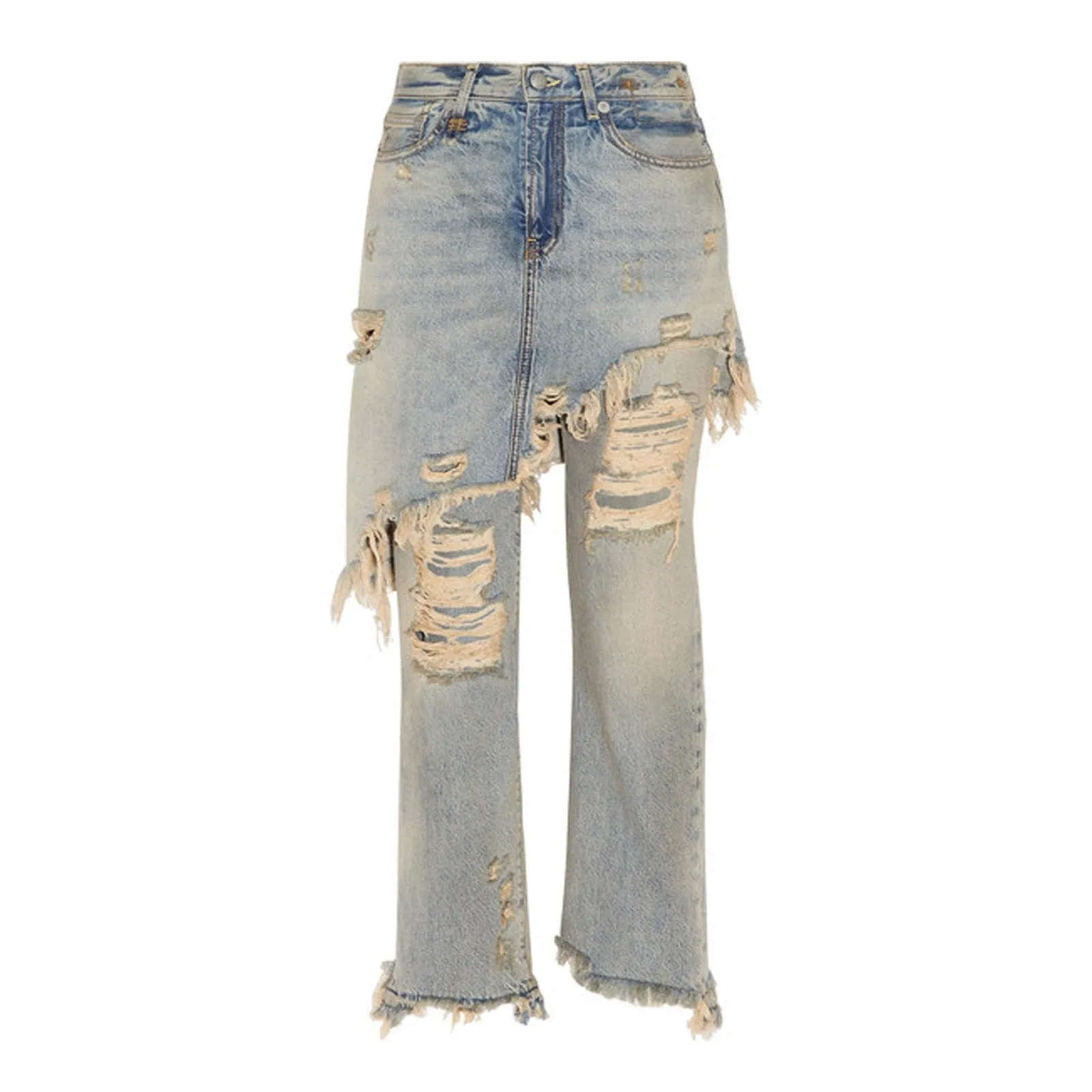 DOUBLE CLASSIC DISTRESSED JEANS