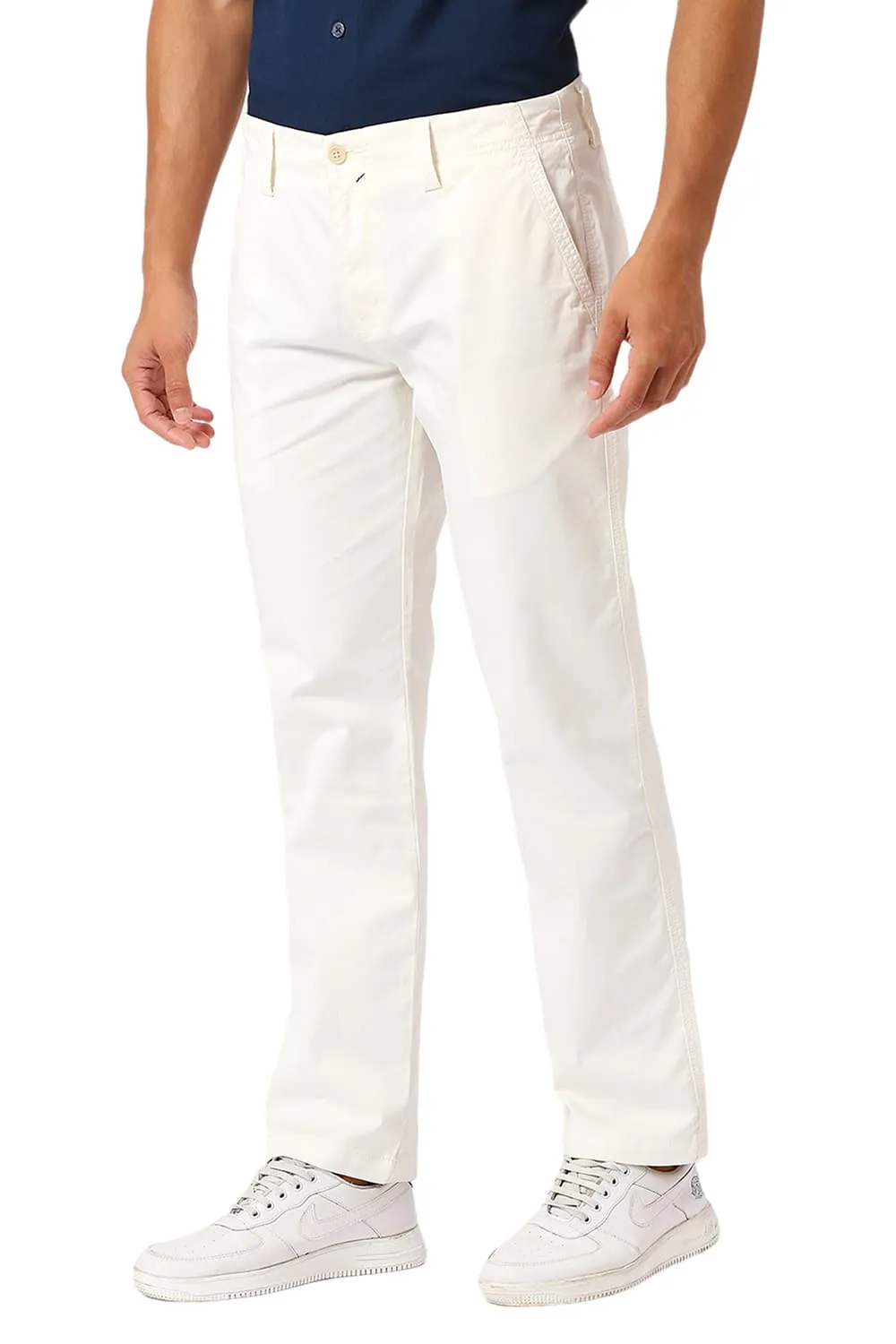 Drift Fit Corron Stretch Peach Twill Trousers