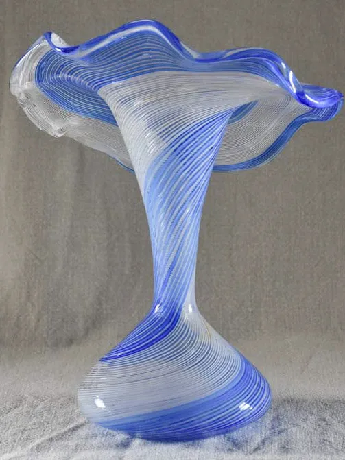 Early twentieth-century Italian glass vase 10¾"