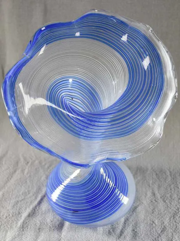 Early twentieth-century Italian glass vase 10¾"