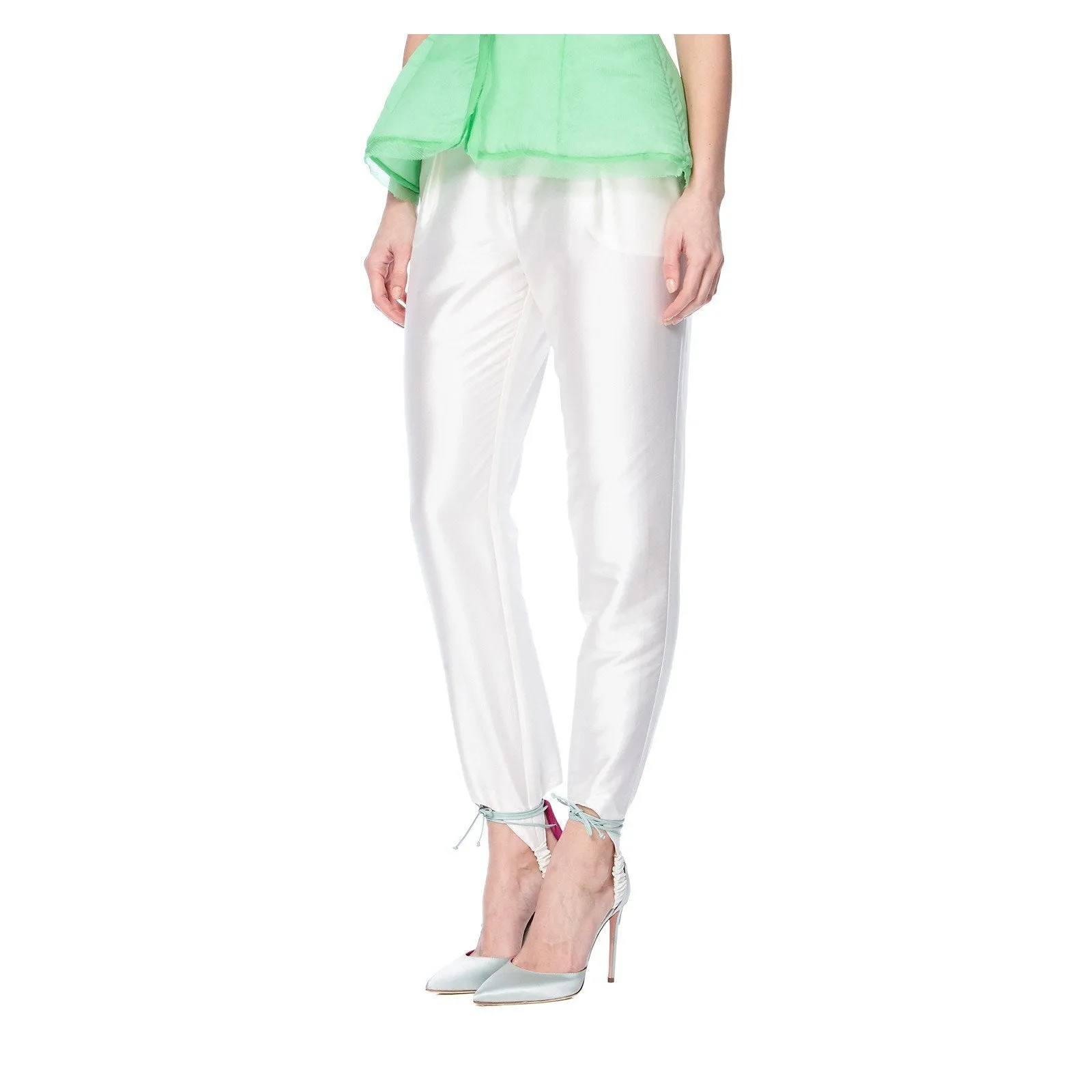 EDIE STIRRUP PANTS IN WHITE