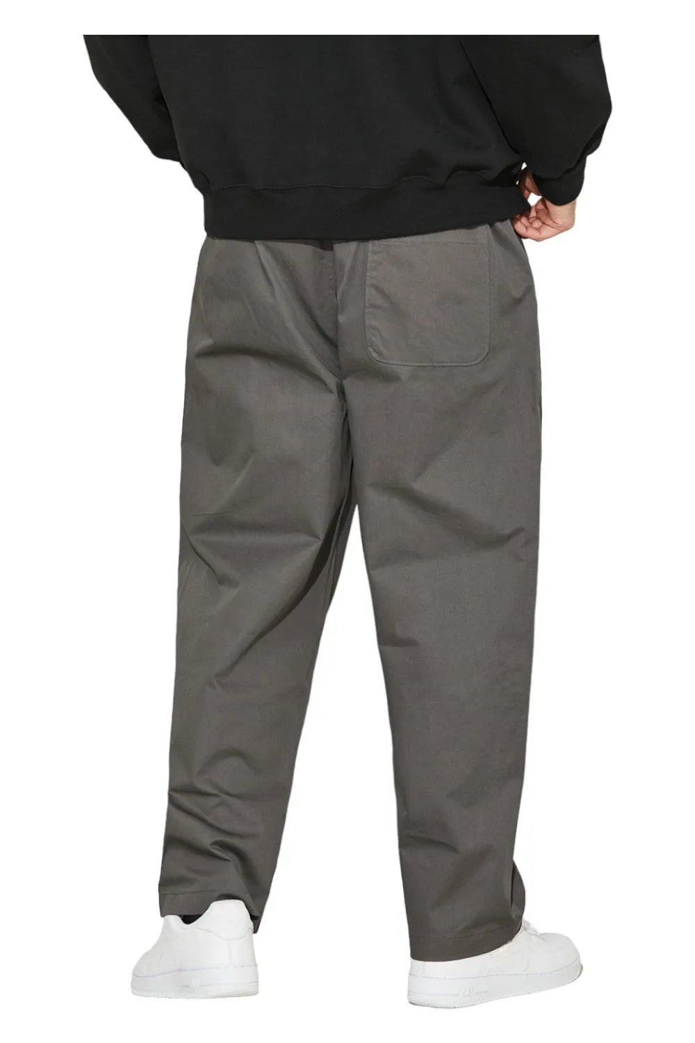 EDUARDO Men's Tapered Fit Banding Cotton Comfort Drawstring Pants.