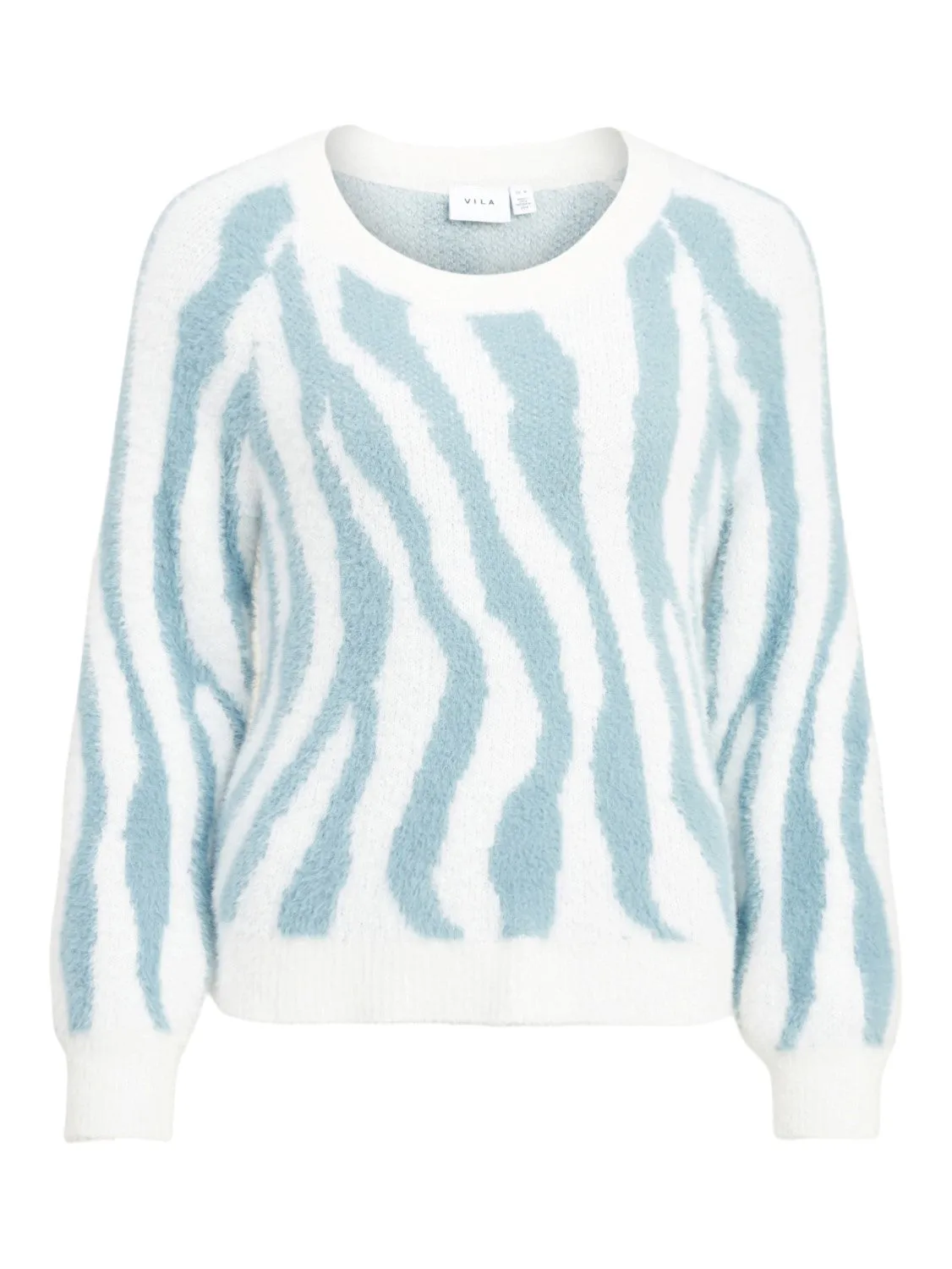 Ello Knit Top (White Alyssum /tourmaline)