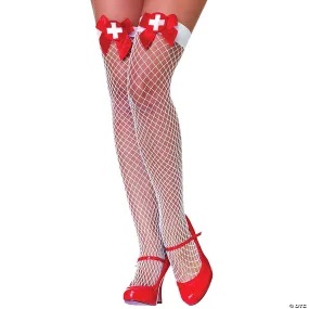 Fishnet Nurse Thigh Highs