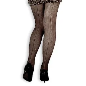 Fishnet Tights with Seams