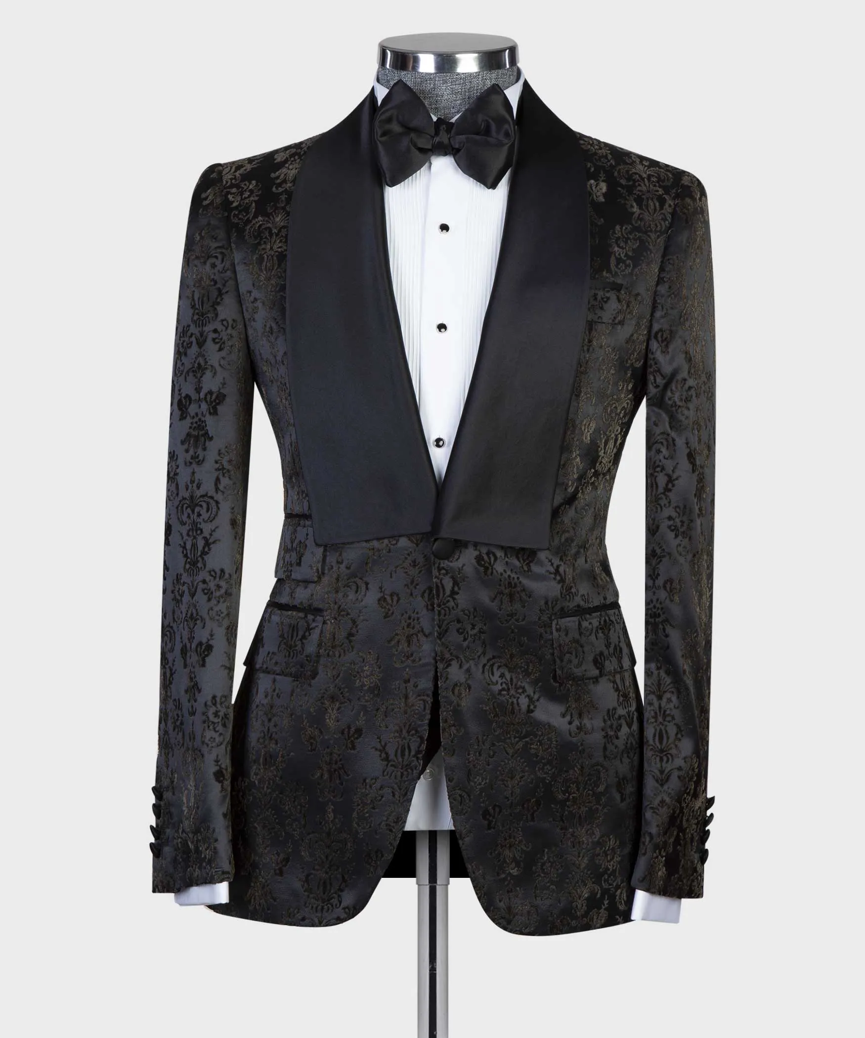 Floral Black Tuxedo