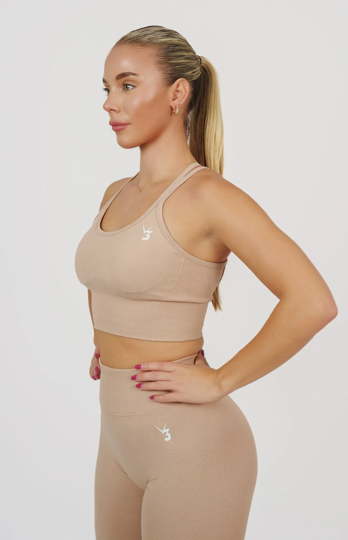 Form Seamless Scrunch Leggings & Sports Bra Set - Dusty Pink