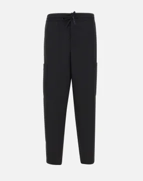 Fresh Wool Cargo Trousers in Black