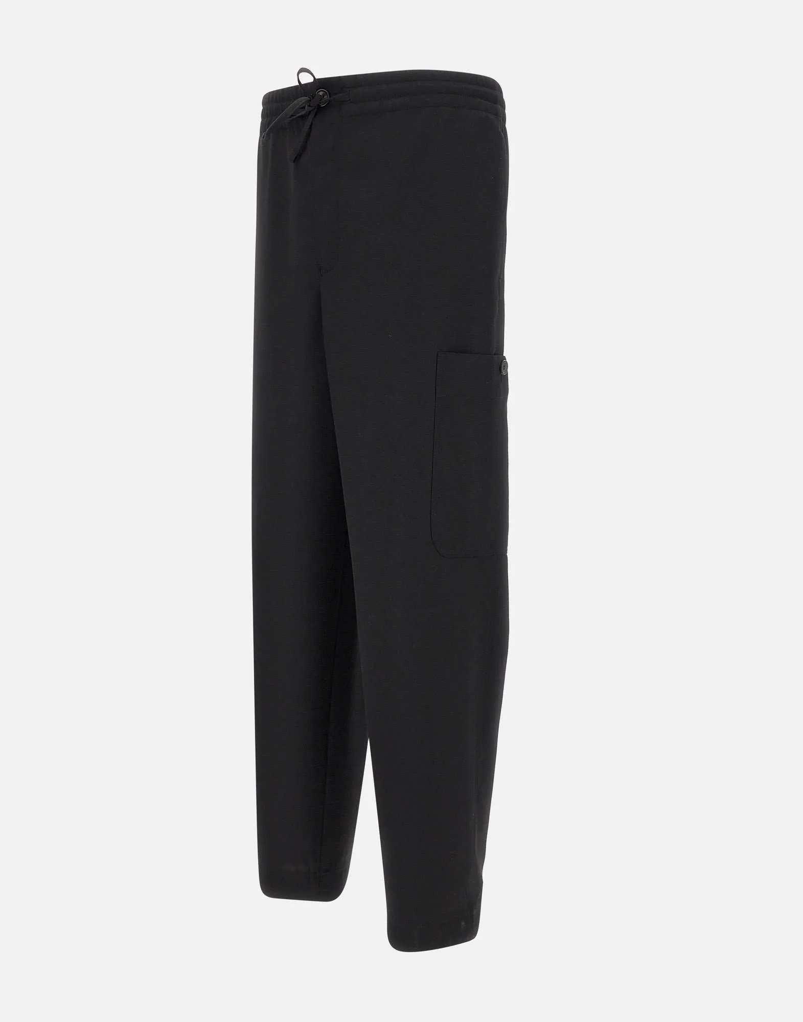 Fresh Wool Cargo Trousers in Black