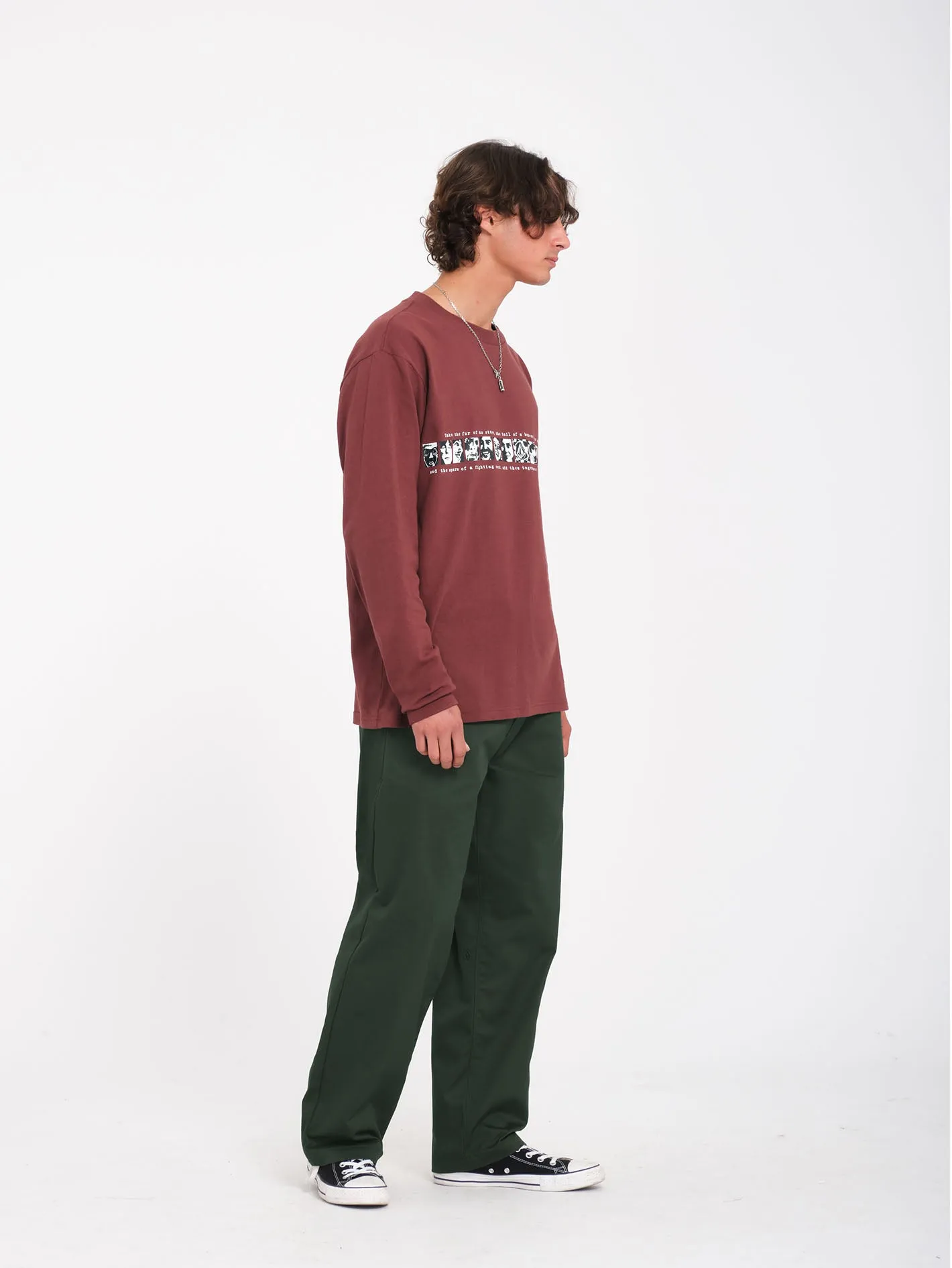 Frickin Skate Chino Trousers - Dark Forest