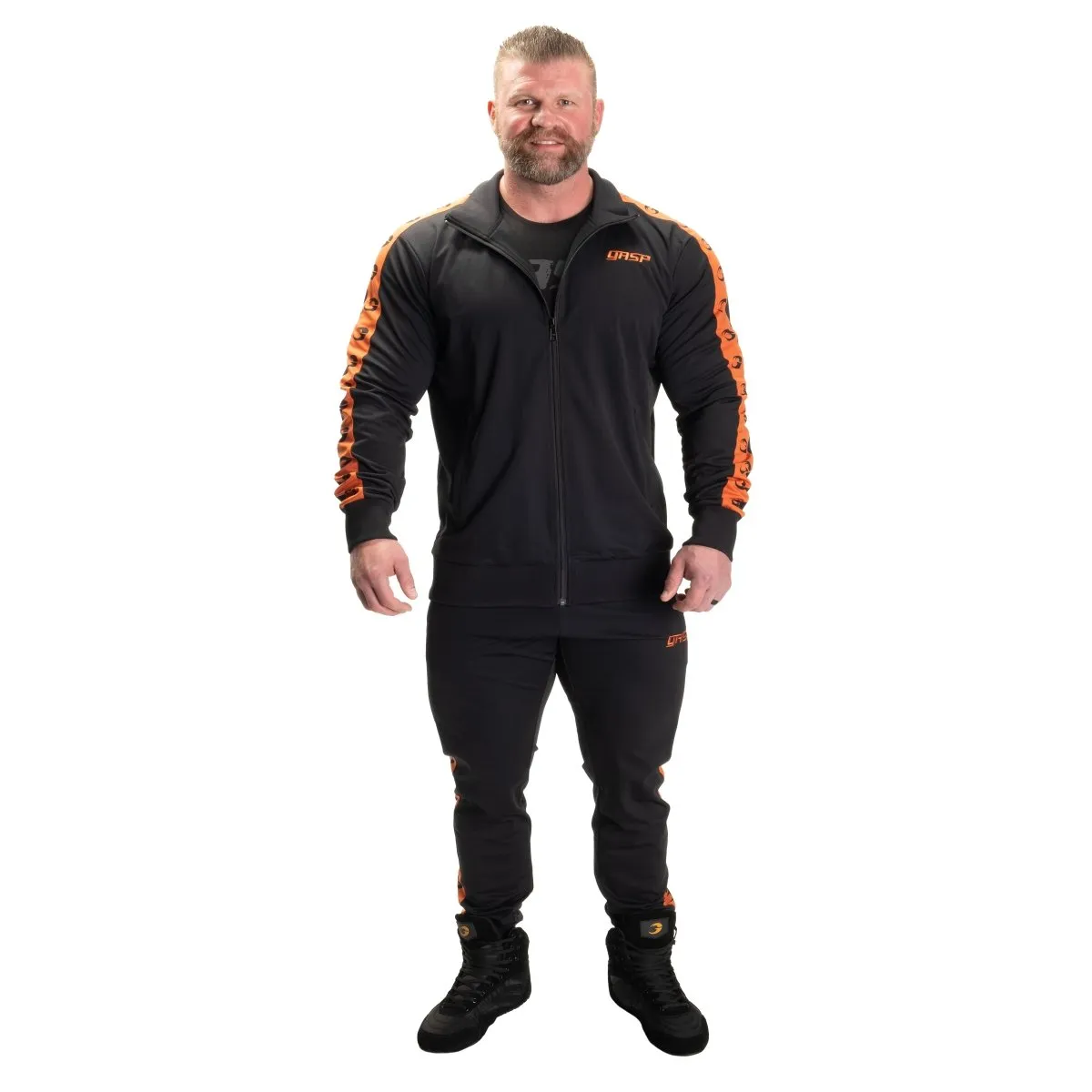 GASP Tracksuit Pants - Black/Flame