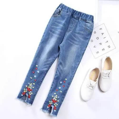 Girl Jeans Pants for Spring Autumn