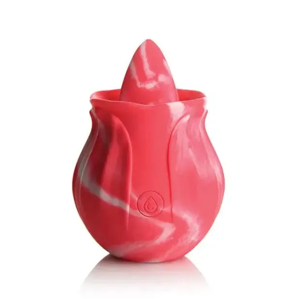 Gossip Tongue Tickler 10 Function Rechargeable Silicone Licking Rose Pink