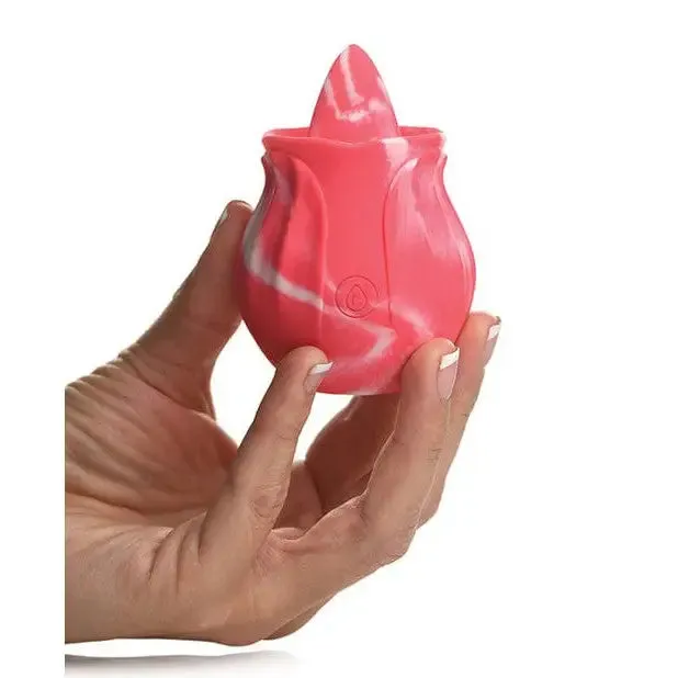 Gossip Tongue Tickler 10 Function Rechargeable Silicone Licking Rose Pink