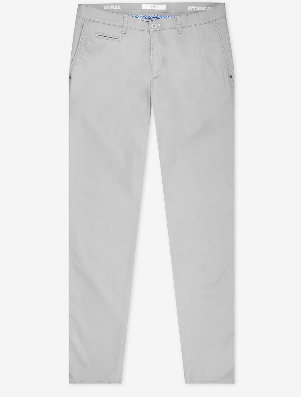 Grey Fabio Cotton Trousers