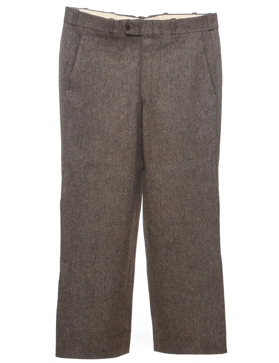 Herringbone Tweed Trousers - W35 L29