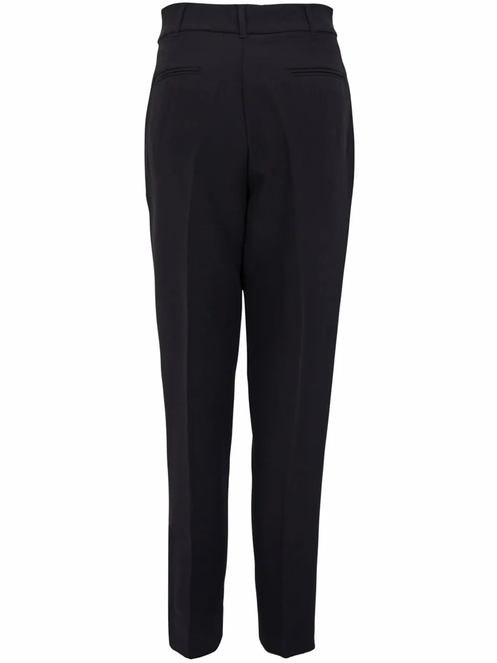 High Rise Pleat Rolled Cuff Pants