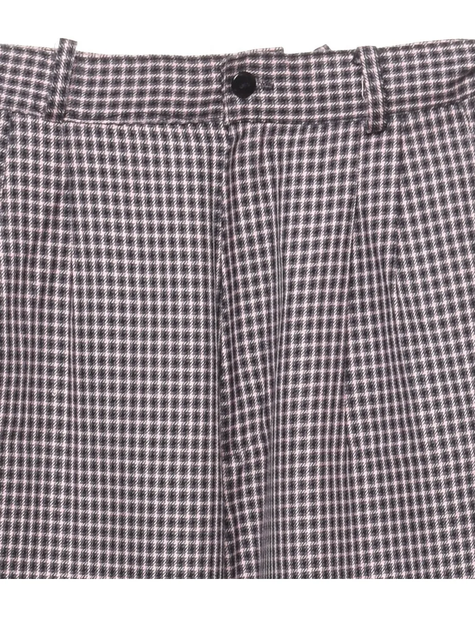 High waist Checked Trousers - W24 L29