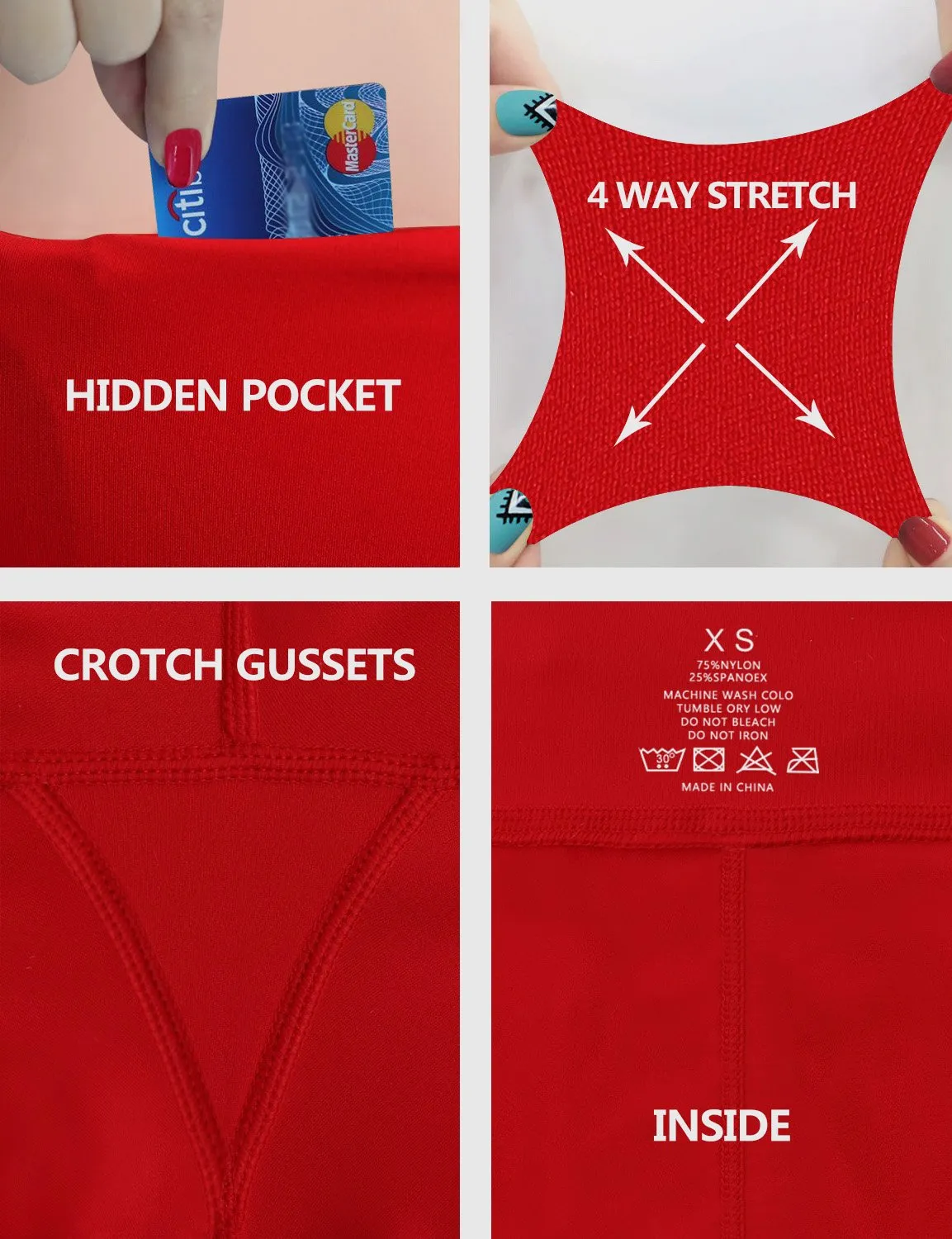 High Waist Gym Pants scarlet ins_Gym