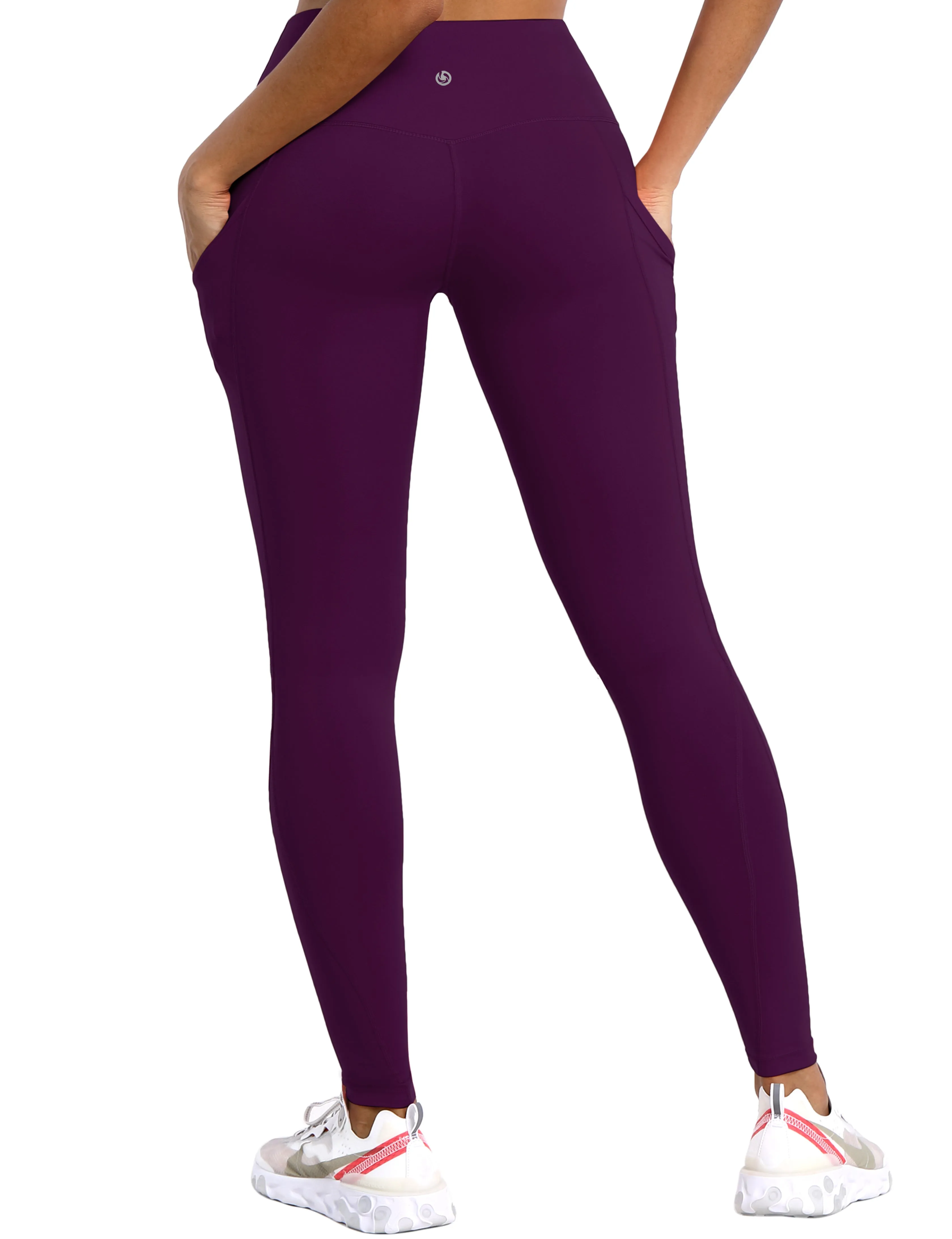 High Waist Side Pockets Pilates Pants plum_Pilates