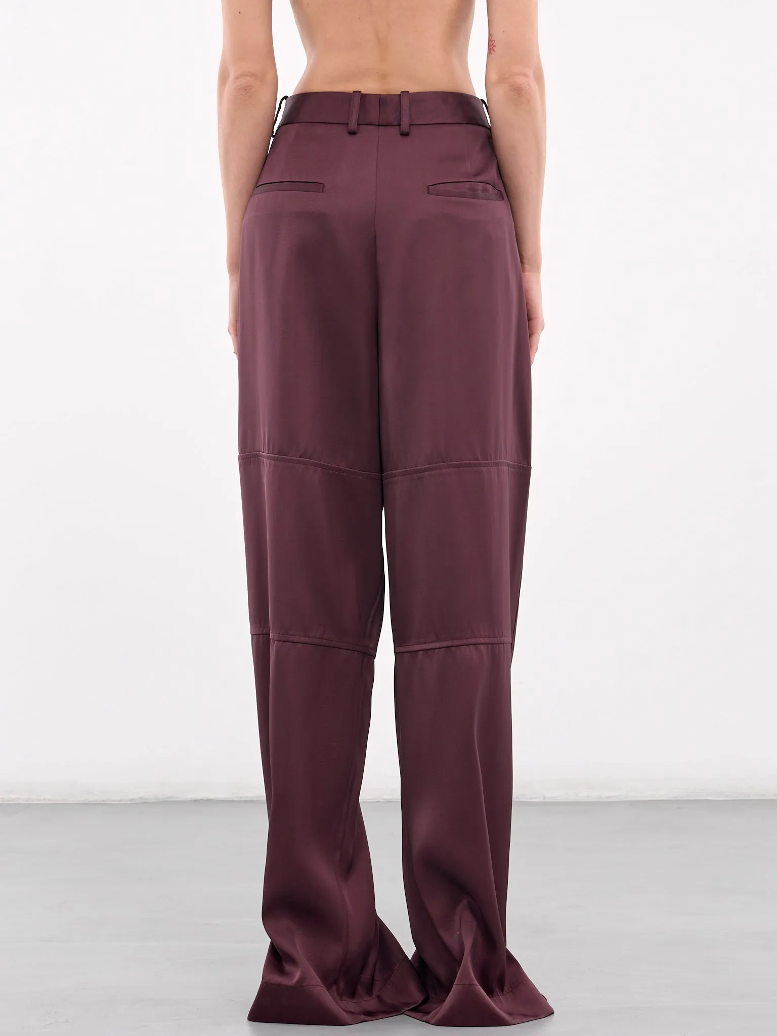 High Waisted Trousers (J03KA0270-J65112-PLUM)