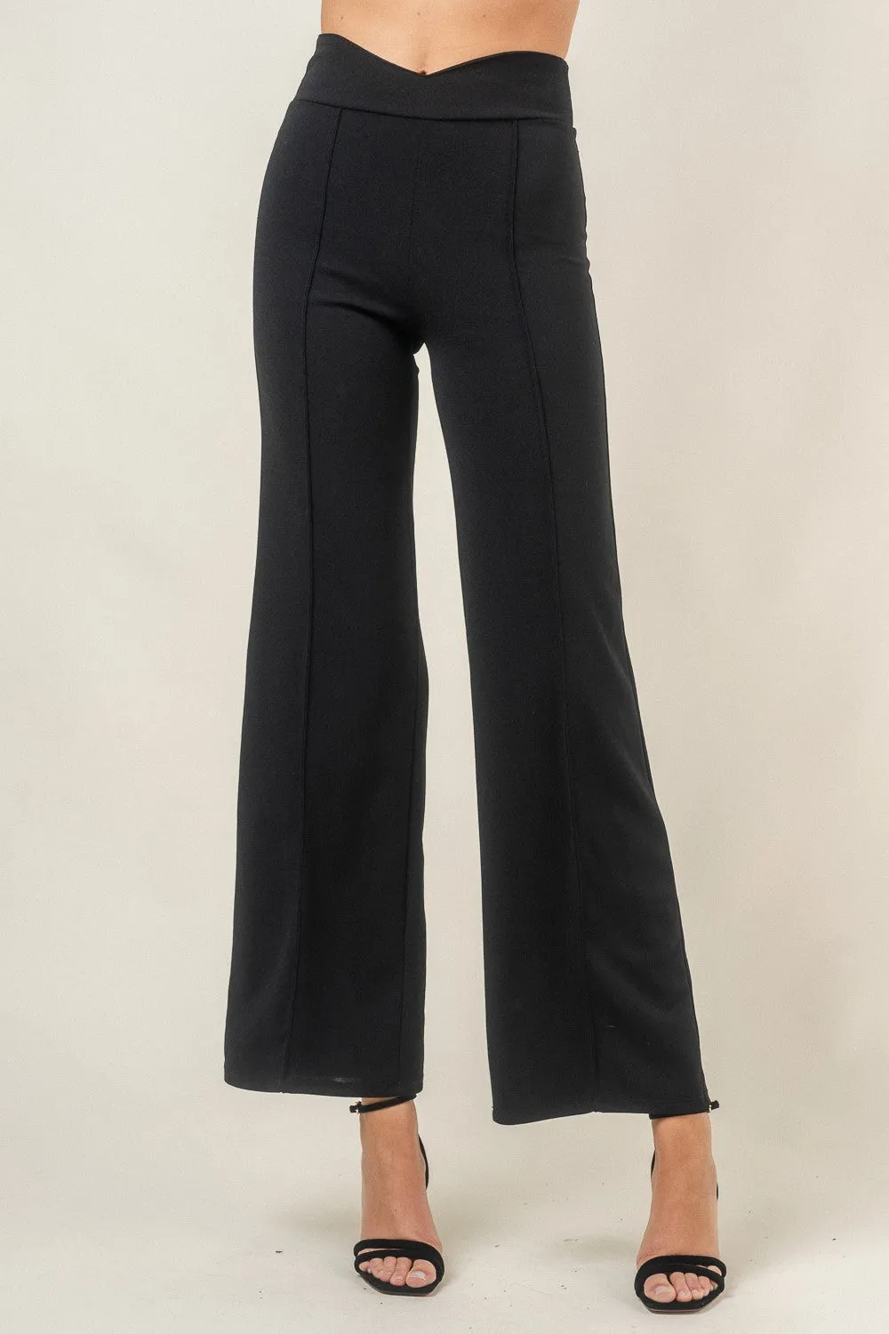 High Waisted V Cut Trousers