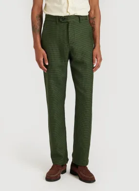 Houndstooth Tailored Trousers | Forest