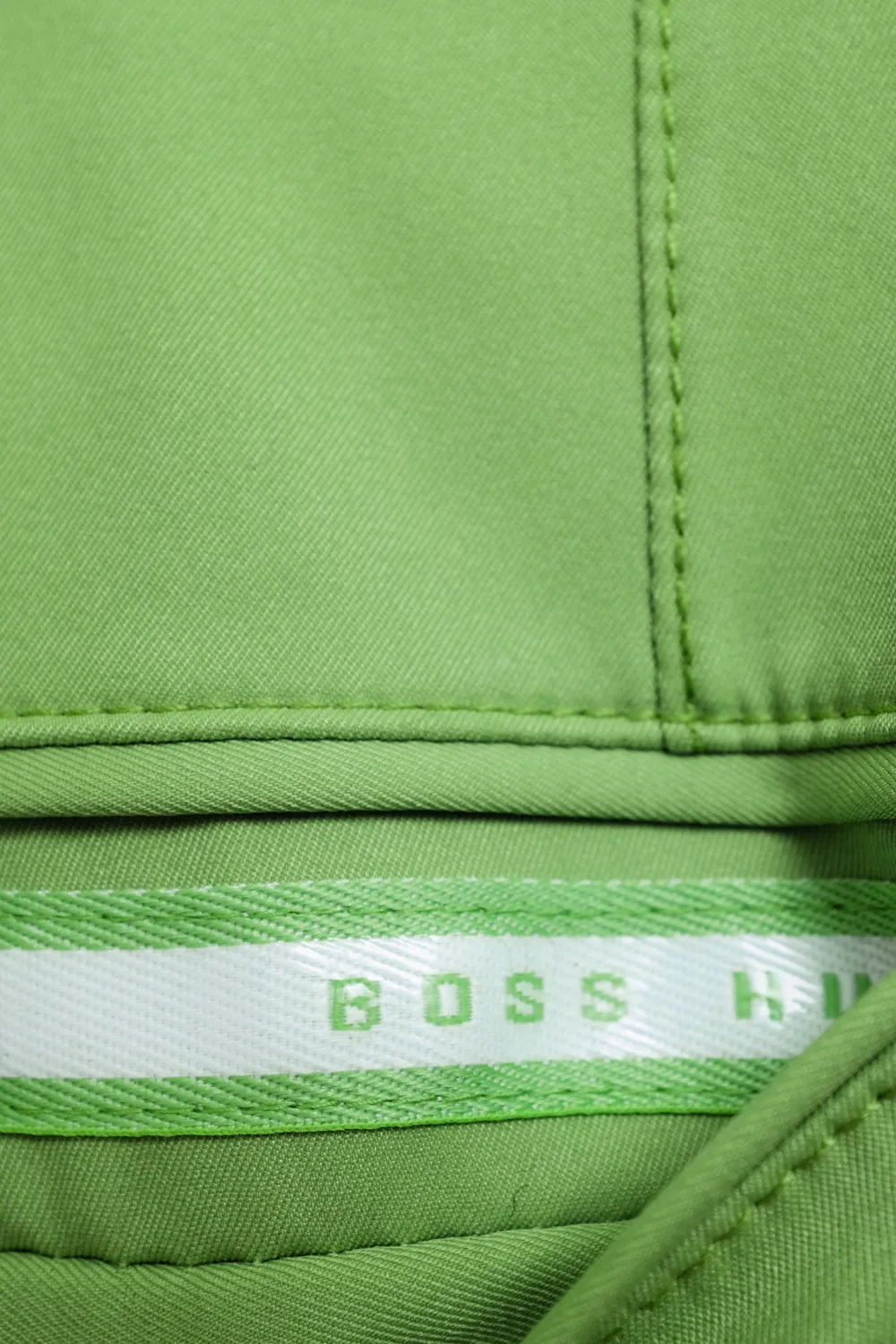 HUGO BOSS GREEN STRAIGHT LEG PANTS