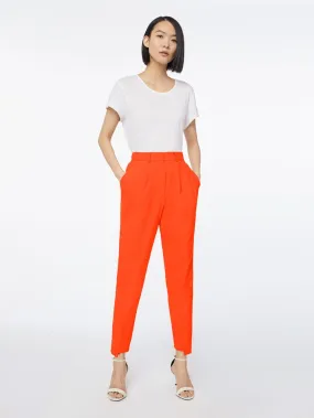 Imaan x FRAME High Pleated Trouser -- Poppy