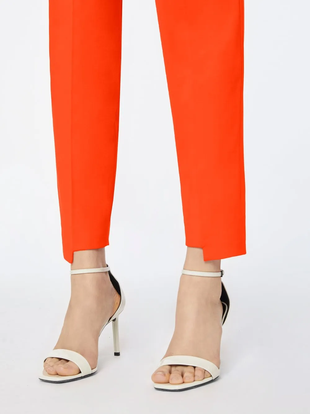 Imaan x FRAME High Pleated Trouser -- Poppy