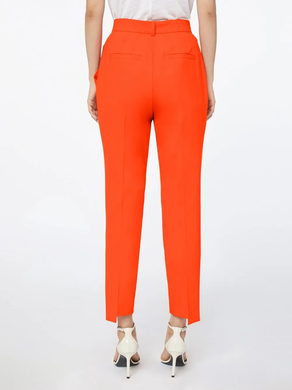 Imaan x FRAME High Pleated Trouser -- Poppy