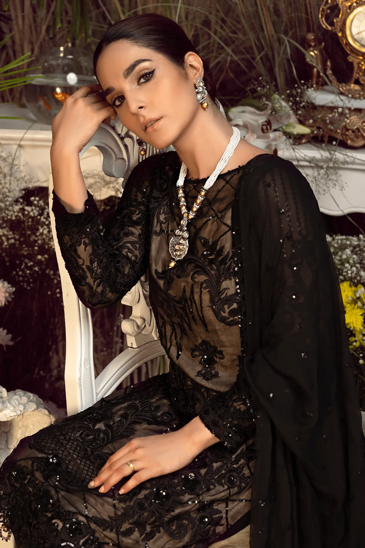 Imrozia Orabelle Embroidered Chiffon Collection 2019 – 09 Wood Odour