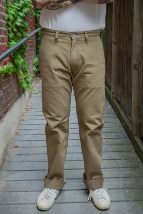 Iron Heart IH-735-KHA 11oz Herringbone Work Pants - Khaki