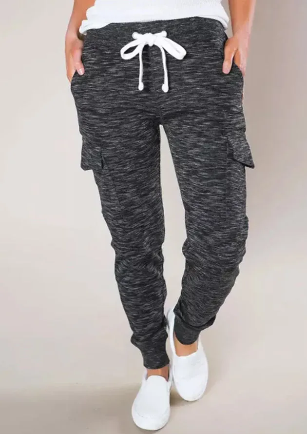 It's Cloudy With Pockets Casual Joggers Black