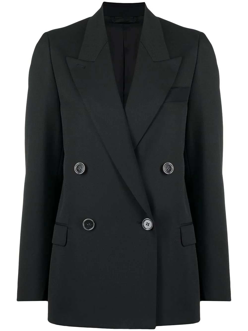 JANNY L. WO DOUBLE BREASTED BLAZER 900BLK