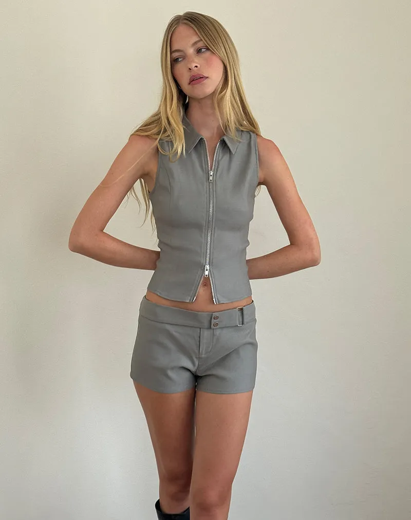 Jarli Hot Pants in Stretch Tailoring Grey