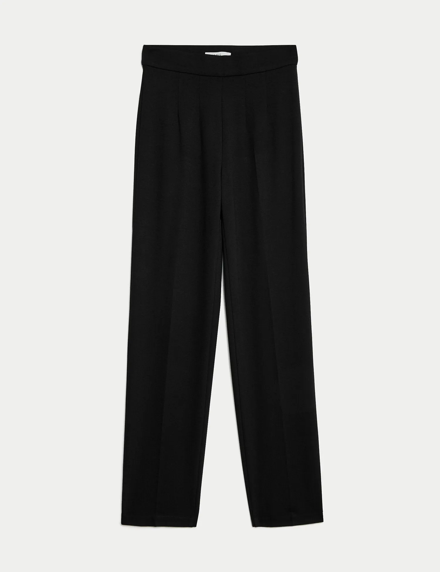 Jersey Straight Leg Trousers with Stretch