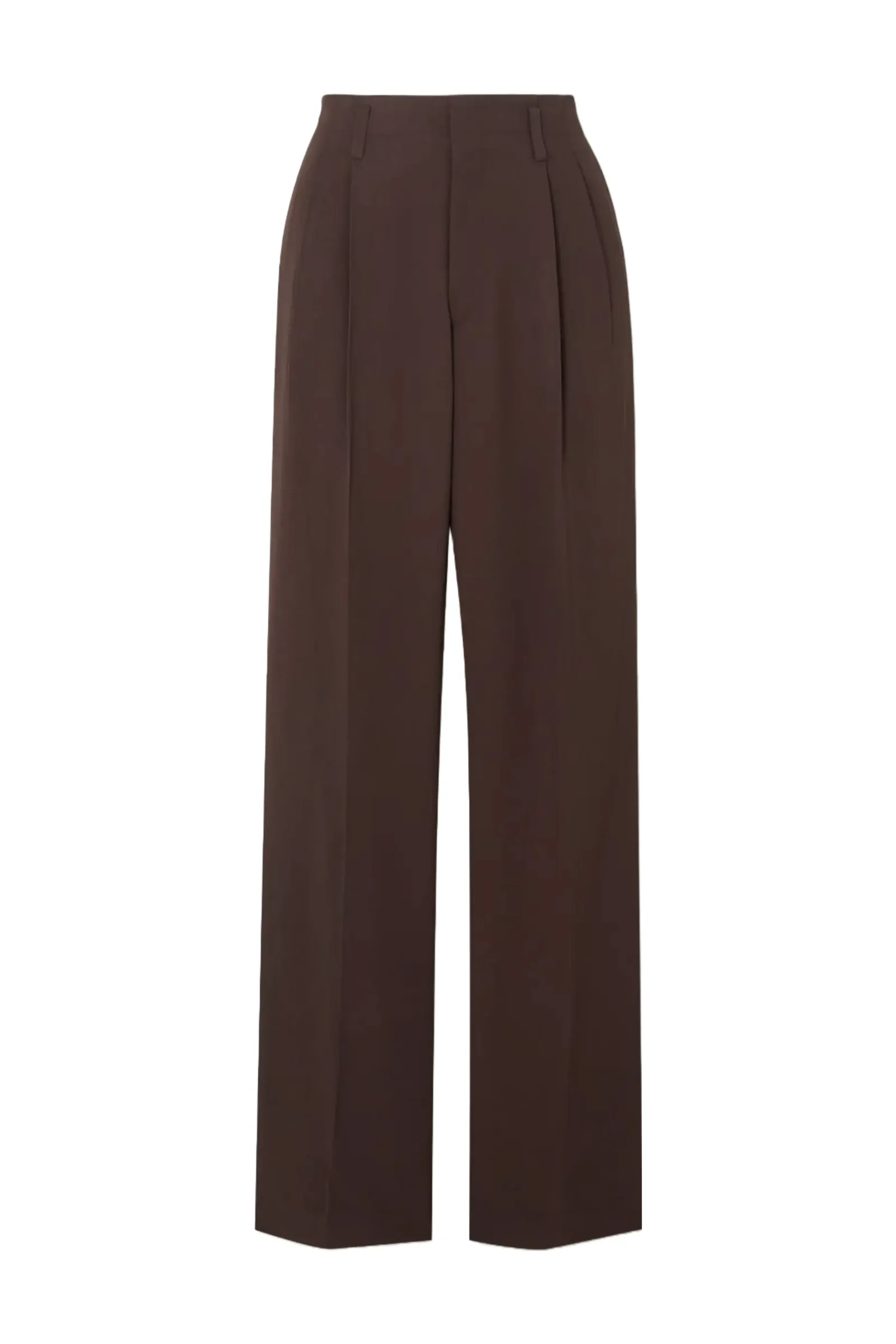 Jill Pleated Twill Wide-leg Pants